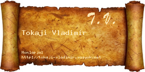 Tokaji Vladimir névjegykártya